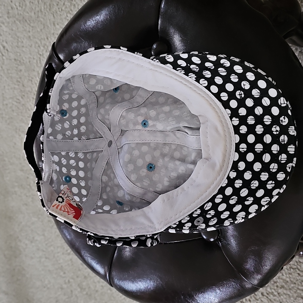Split Vintage Women's Polka Dot Cap - Picture 7 of 11